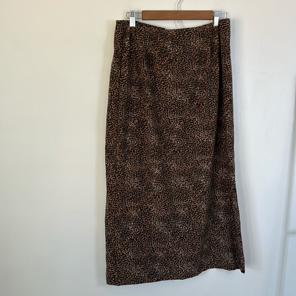 Vintage JM Collection cheetah print Midi Skirt - Picture 2 of 6